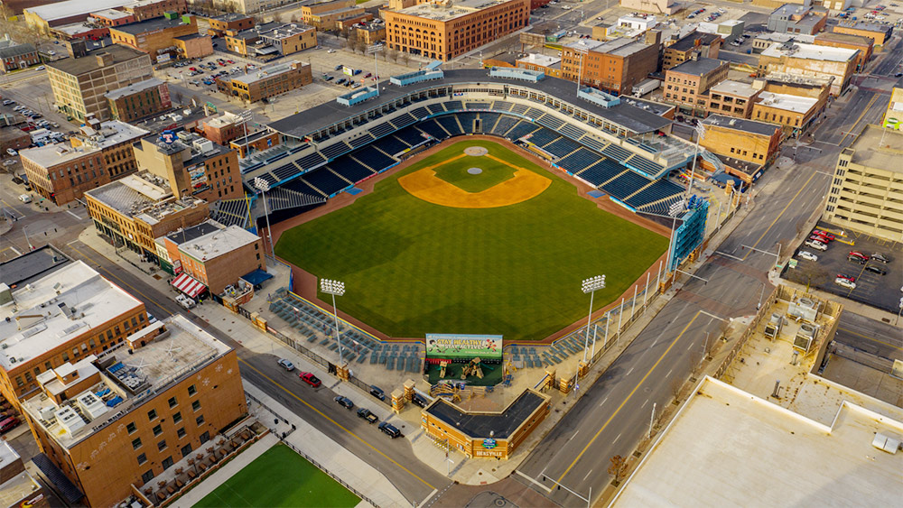 Downtown Toledo, Ohio, has plenty of entertainment options, especially for a sports fan and watching Toledo Mudhens baseball.