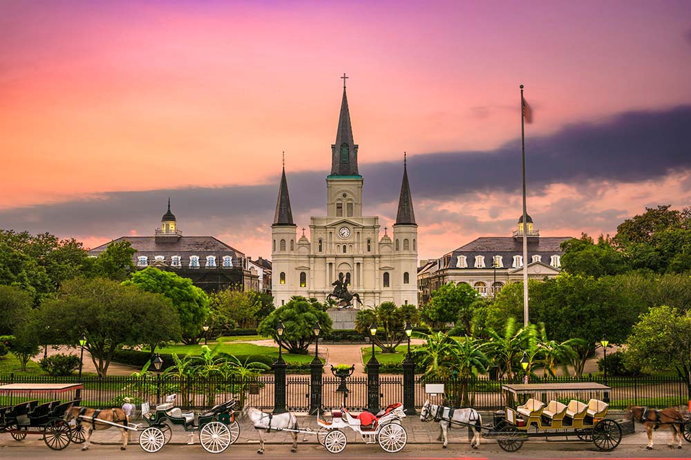 Sight seeing the many classic parishes just outside New Orleans