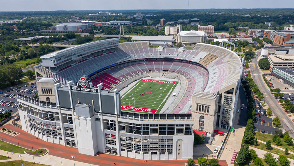Columbus, Ohio, is home to The Ohio State University and has a diverse downtown district, including the famous "horseshoe" football stadium to take-in college football on fall weekends.