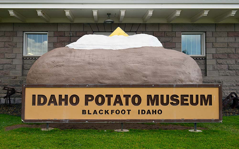 Giant baked potato at the Idaho Potato Museum