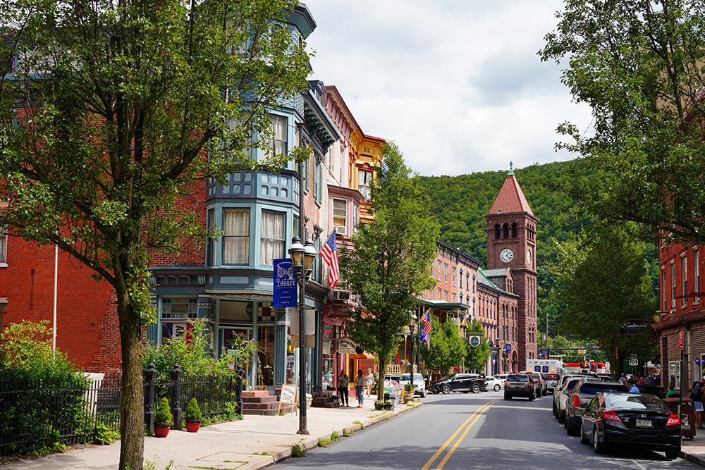 Historic town of Jim Thorpe formerly Mauch Chunk